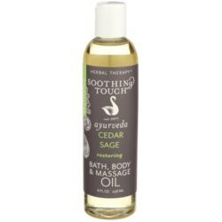 Óleo de Massagem Corporal e Banho Soothing Touch Ayurveda Cedar Sage - Restaurador - 8x 14.7ml (117.6ml Total)