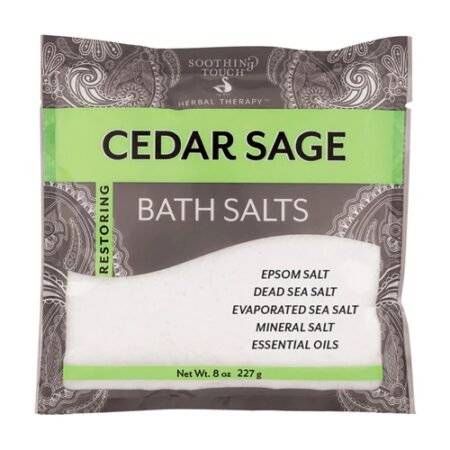 Soothing Touch Cedar Sage Bath Salts -- 8 oz