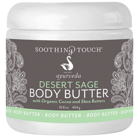 Soothing Touch Desert Sage Body Butter with Organic Cocoa and Shea Butters -- 16 oz