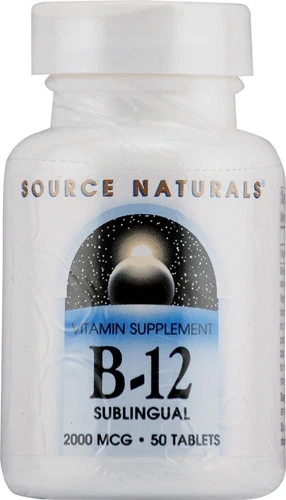 Source Naturals B-12 Sublingual 2000 mcg - 50 Comprimidos: Energia e Vitalidade para o Seu Dia