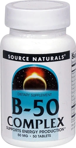 Source Naturals B-50 Complex 50 Tablets: Potencialize Sua Energia e Bem-Estar