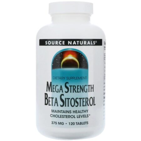 Source Naturals Beta Sitosterol Mega Strength -- 375 mg - 120 Tablets