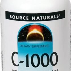 Source Naturals C-1000 com Rosa Mosqueta - Suplemento de Vitamina C Liberação Prolongada - 250 Comprimidos