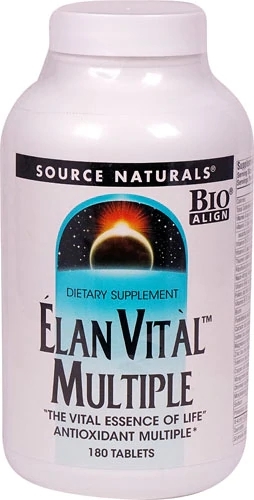 Source Naturals Elan Vital™ Multivitamínico Completo - 180 Comprimidos para Vitalidade e Bem-Estar