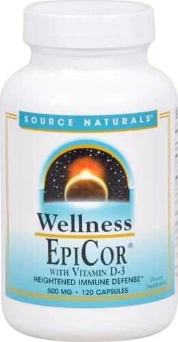 Source Naturals EpiCor® com Vitamina D3 - 500mg - 120 Cápsulas: Imunidade e Bem-Estar Fortalecidos