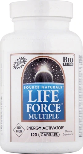 Source Naturals Life Force™ Multiple Sem Ferro - 120 Cápsulas: Energia e Vitalidade Essencial