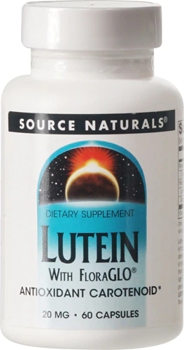 Source Naturals Luteína FloraGLO® 20mg - 60 Cápsulas para Saúde Ocular
