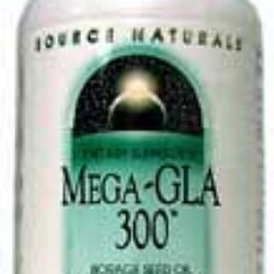Source Naturals Mega GLA 300 Borage Oil - 120 Cápsulas Softgel: Saúde e Bem-Estar Essenciais