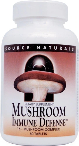 Source Naturals Mushroom Immune Defense™ 60 Tablets - Defesa Imunológica Potente