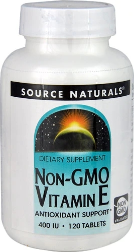 Source Naturals Vitamina E 400 UI - 120 Tabletes - Antioxidante Potente para Saúde e Bem-Estar