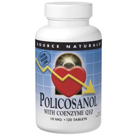 Source Naturals Policosanol with Coenzyme Q10 -- 10 mg - 120 Tablets