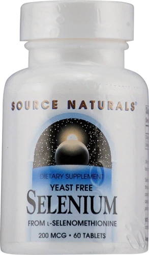 Source Naturals Selênio Sem Fermento 200mcg - 60 Comprimidos: Saúde Imunológica e Antioxidante Potente