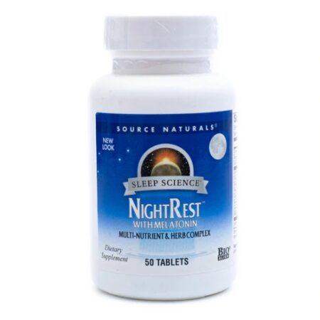 Source Naturals Sleep Science™ NightRest™ with Melatonin -- 50 Tablets