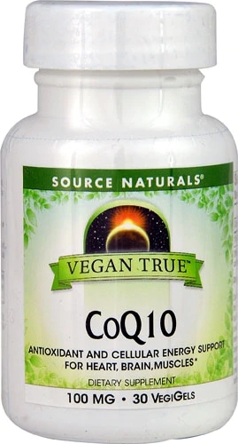Source Naturals Vegan True™ CoQ10 100mg - 30 VegiGels: Energia e Antioxidante para sua Saúde