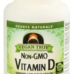 Source Naturals Vegan True™ Vitamina D 1000 IU - 120 Tabletes - Vegano e Não OGM