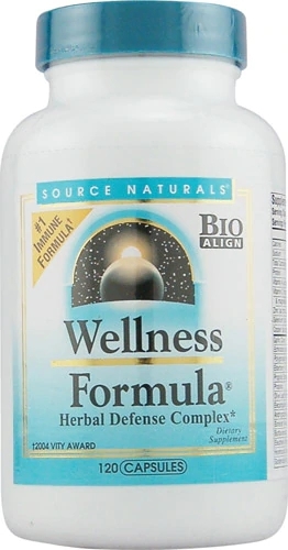 Source Naturals Wellness Formula® Defesa Imunológica Herbal - 120 Cápsulas - Suporte ao Bem-Estar