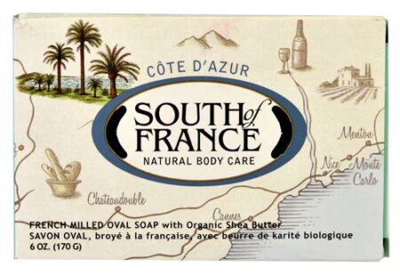 South of France French Milled Oval Soap Cote D' Azur -- 6 oz