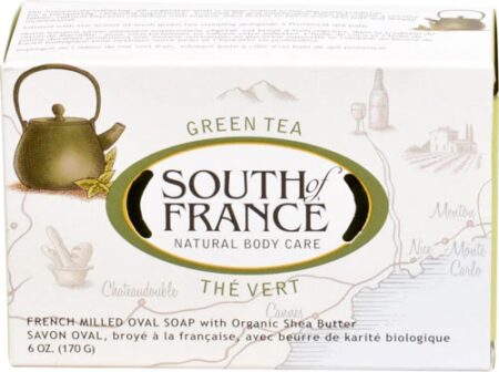 South of France French Milled Oval Soap Green Tea -- 6 oz