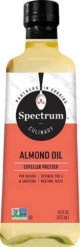 Spectrum Óleo de Amêndoa 100% Puro - 473ml (16 fl oz) para Culinária e Bem-Estar