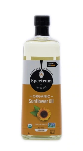 Óleo de Girassol Orgânico Spectrum - 946ml - Pureza e Saúde para Sua Cozinha