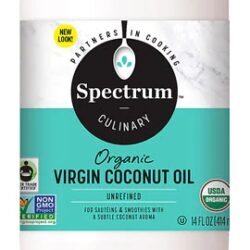 Óleo de Coco Virgem Orgânico Spectrum 414ml - Não Refinado e Fair Trade