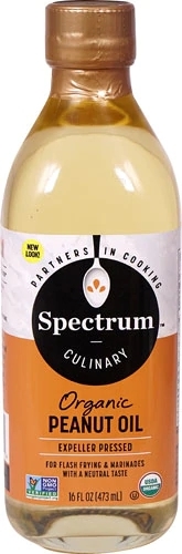 Óleo de Amendoim Orgânico Spectrum Naturals - 473ml | Pureza e Sabor Natural para sua Cozinha