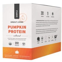 Sprout Living Proteína Vegetal Orgânica de Semente de Abóbora Simples - 16 Sachês (Aprox. 240g)