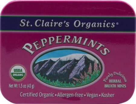 St. Claire's Organics® Peppermints Herbal Breath Mints -- 1.5 oz