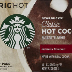 Starbucks Classic Hot Cocoa K-Cup Pods - 10 Cápsulas de Chocolate Quente Cremoso