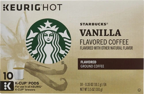 Café Torrado e Moído Starbucks Vanilla - 10 Cápsulas K-Cup (142g)