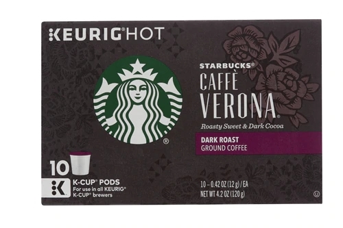 Café Torra Escura Starbucks Caffe Verona - 10 Cápsulas K-Cup (200g)
