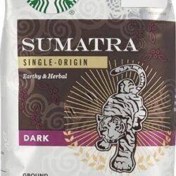 Café Torrado Escuro Sumatra Starbucks Moído 340g – Grãos Únicos de Origem Premium