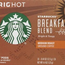 Café Torrado Médio Starbucks Breakfast Blend - 10 Cápsulas K-Cup