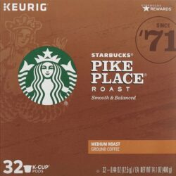 Café Starbucks Pike Place Roast Moído em Cápsulas K-Cup - 32 Unidades (Aprox. 327g)