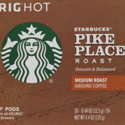 Starbucks Pike Place Roast Café Torrado Médio - 10 Cápsulas K-Cup (aprox. 120g)