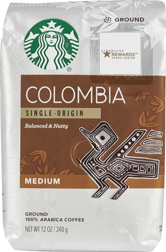 Café Torrado Moído Starbucks Colômbia Single-Origin - 340g