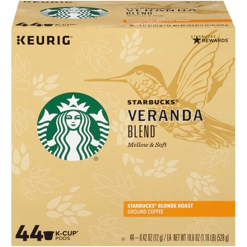 Starbucks Veranda Blend Café Torrado Médio - 44 Cápsulas K-Cup (Aprox. 130g)