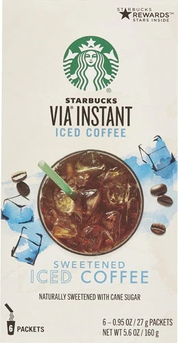 Starbucks VIA® Café Instantâneo para Gelo - 6 Sachês de Puro Sabor Refrescante