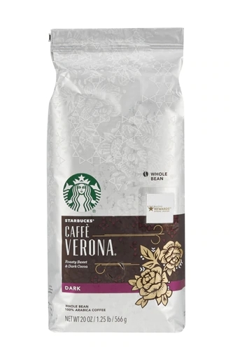 Café Torrado Escuro Starbucks Caffe Verona Grãos Inteiros 567g - Intensidade e Sabor Inigualáveis