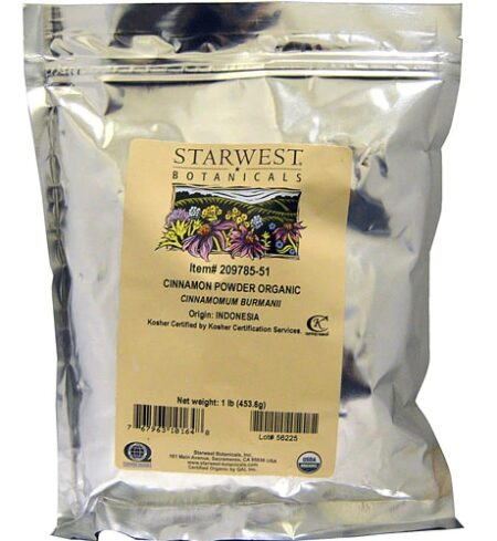 Starwest Botanicals Organic Cinnamon Powder -- 1 lb