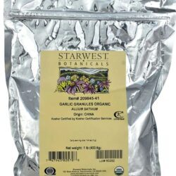 Alho Granulado Orgânico Starwest Botanicals 454g - Puro e Poderoso