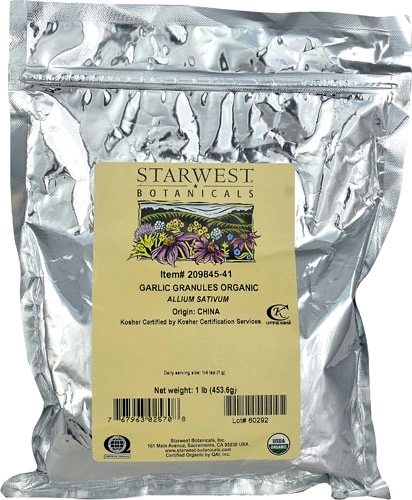Alho Granulado Orgânico Starwest Botanicals 454g - Puro e Poderoso