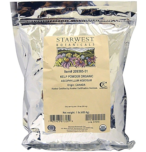 Pó de Alga Marinha Orgânica Starwest Botanicals 454g (1 lb) - Nutrição Marinha Pura