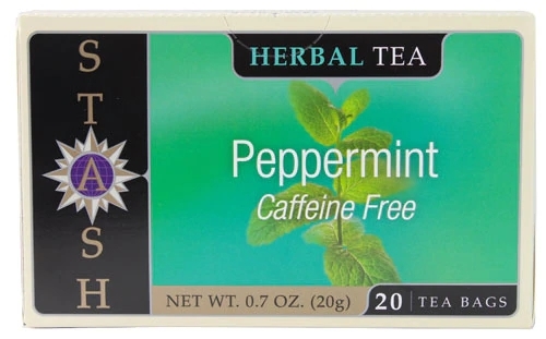 Chá de Hortelã Stash Sem Cafeína - 20 Sachês (26g) - Refrescância Natural e Bem-Estar