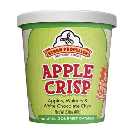 Straw Propeller Gourmet Foods Oatmeal Cereal Apple Crisp -- 2.8 oz