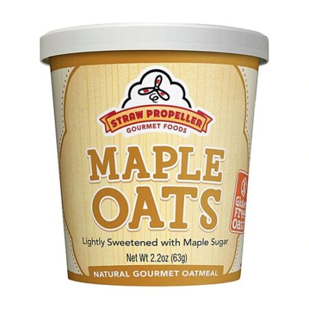 Straw Propeller Gourmet Foods Oatmeal Cereal Maple Oats -- 2.2 oz