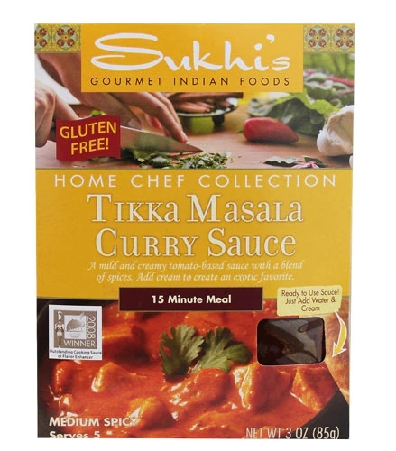 Sukhi's Molho Curry Tikka Masala Sem Glúten 85g - Sabor Autêntico e Saudável
