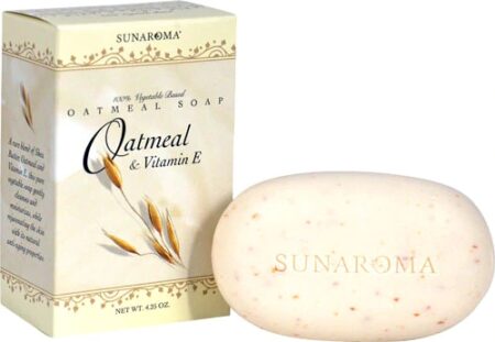 Sunaroma Oatmeal Soap & Vitamin E -- 4.25 oz