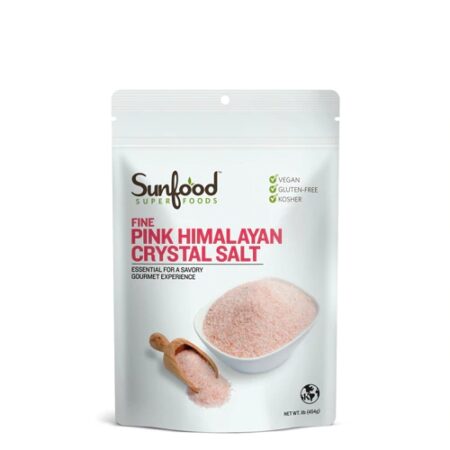 SunFood Fine Himalayan Crystal Salt -- 1 lb