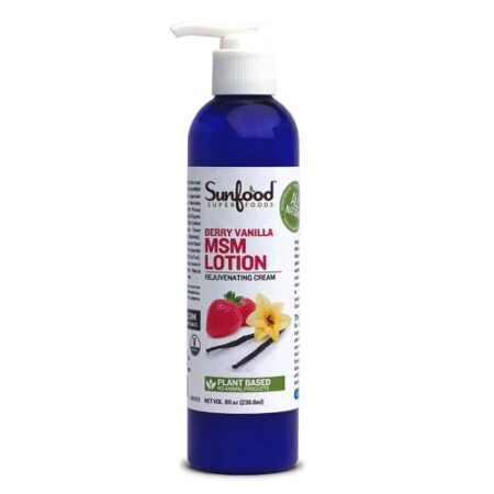 SunFood MSM Lotion Berry Vanilla -- 8 fl oz